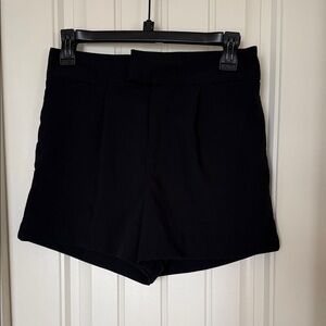a new day Women's Pleated Dressy Shorts - Black